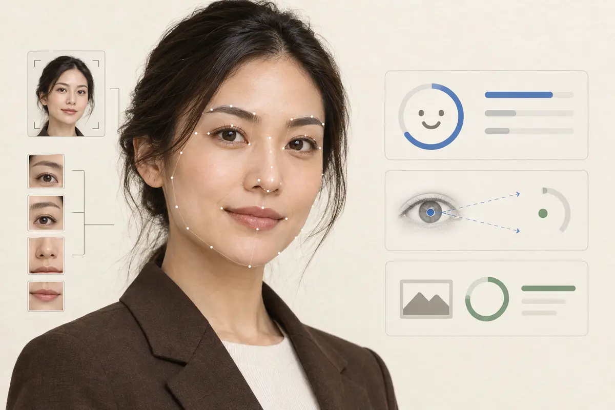 Sample portrait used for ID photo pose, light, and expression checks